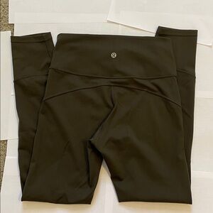 Lululemon In Movement Tight Dark Olive size 6